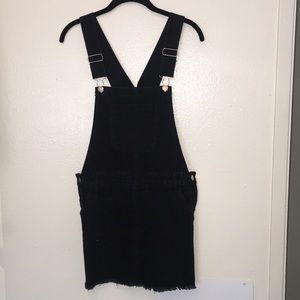 Black overall dress!